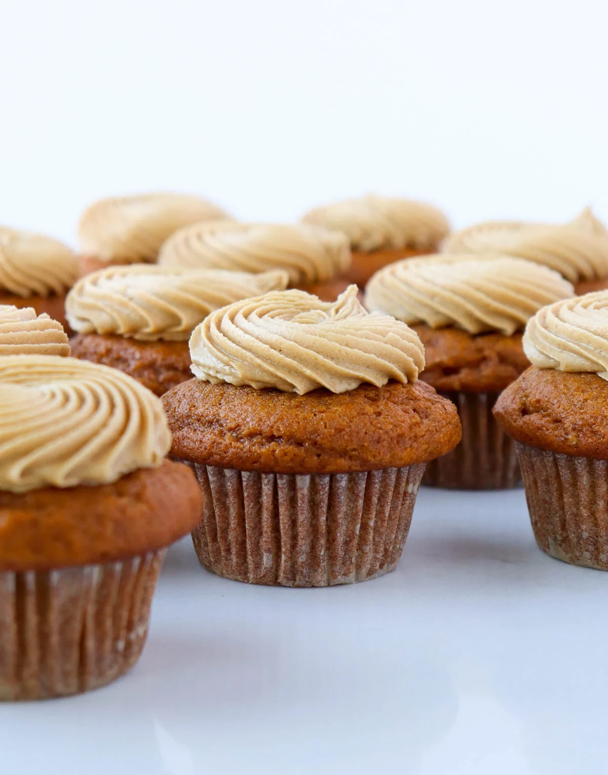 Pumpking Spice Cupcakes with Salted Caramel Frosting