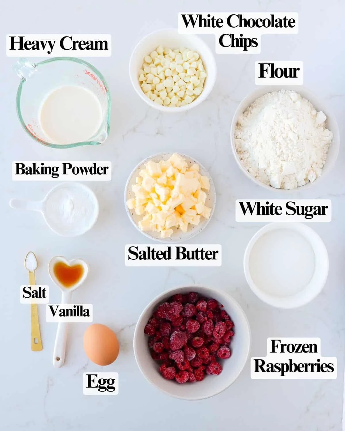 Raspberry White Chocolate Scones