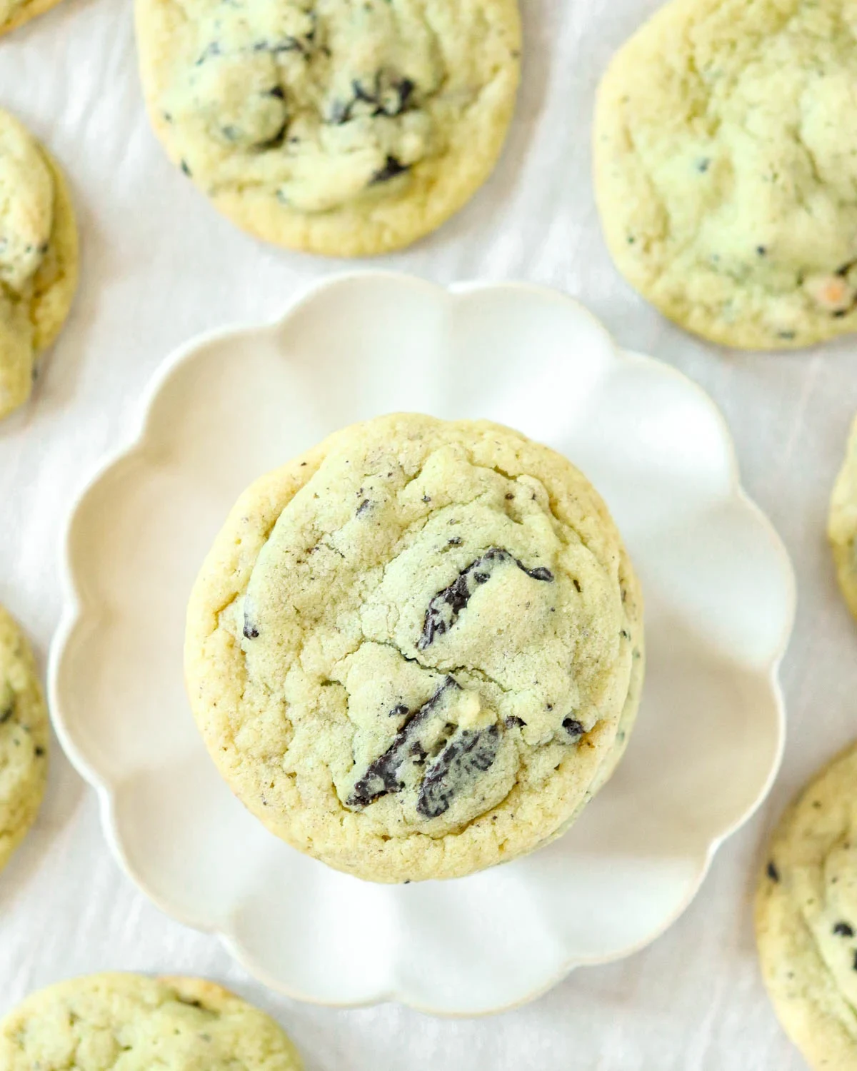 Oreo Pistachio Pudding Cookies