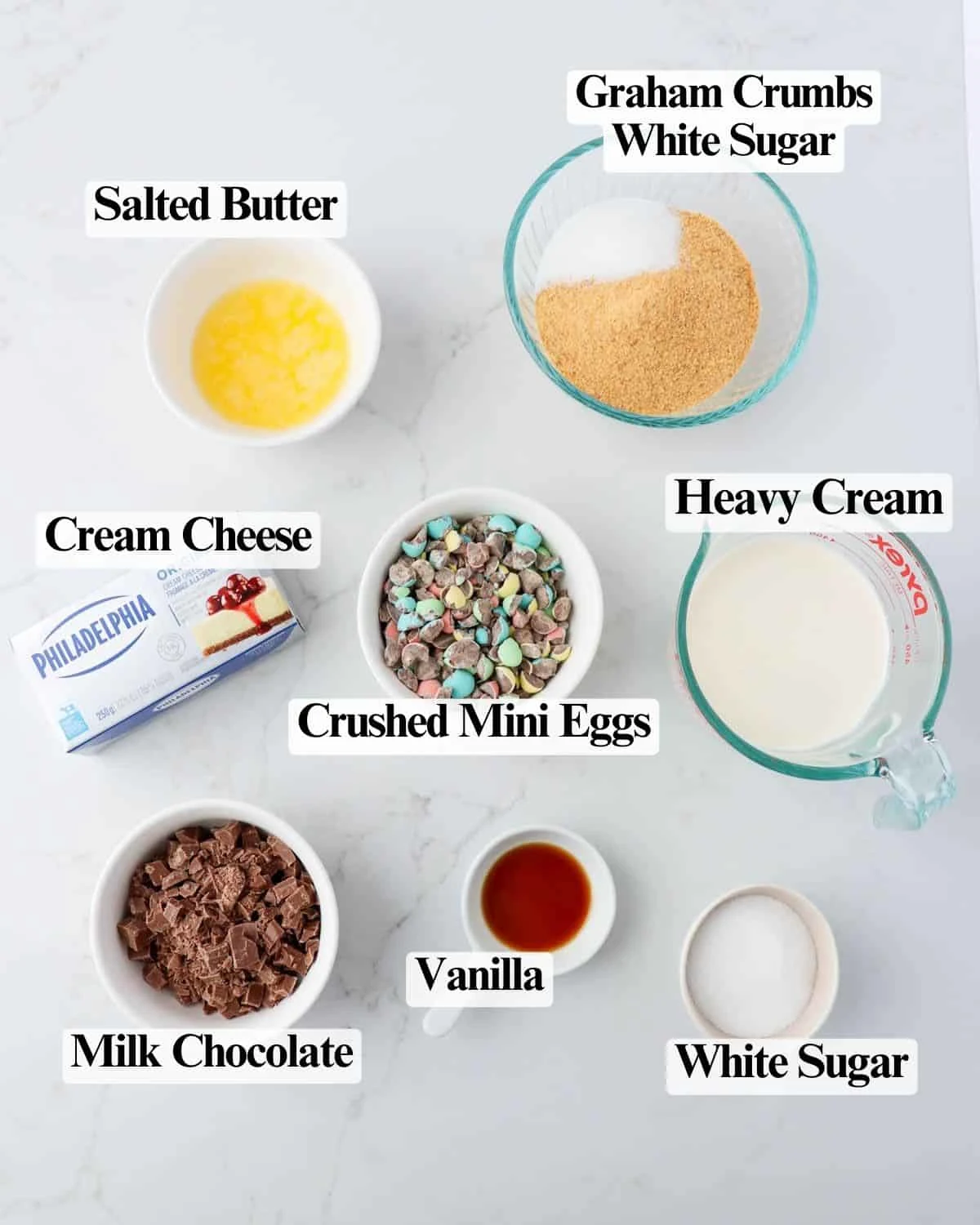 No-Bake Mini Egg Cheesecakes in a Jar