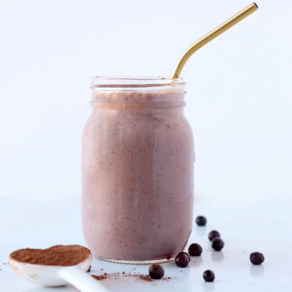 Cocoa Blueberry Smoothie