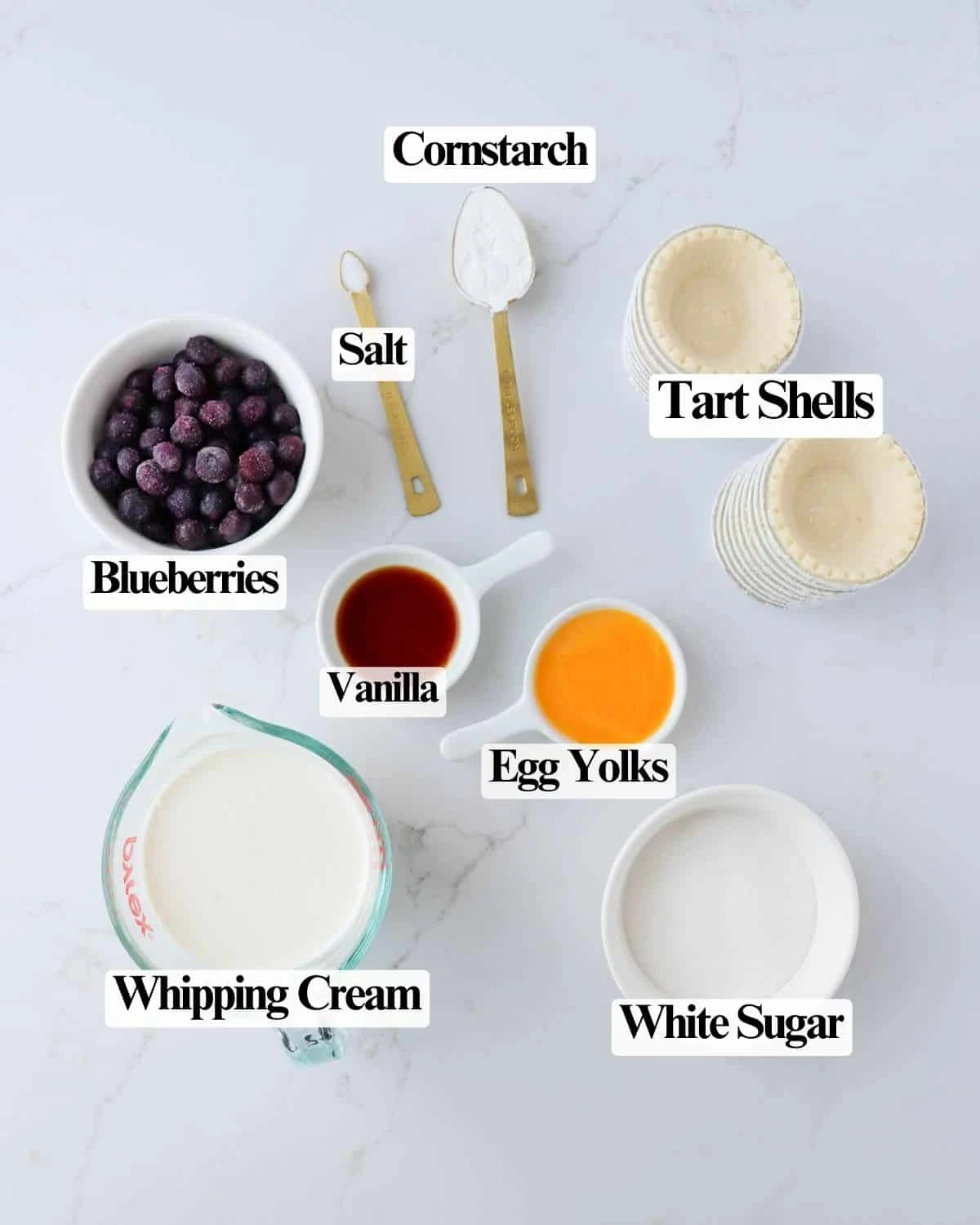 Blueberry Custard Tarts