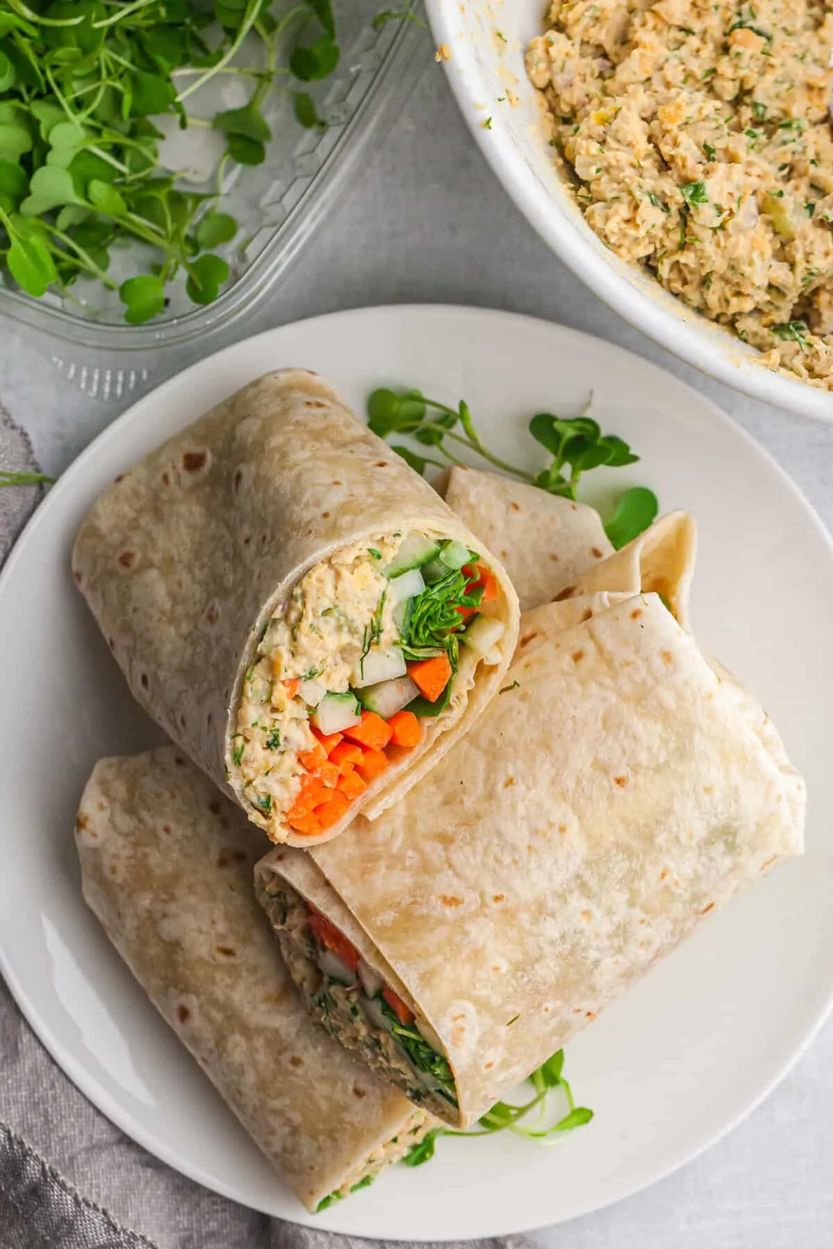 Smashed Chickpea Salad (wrap or sandwich)