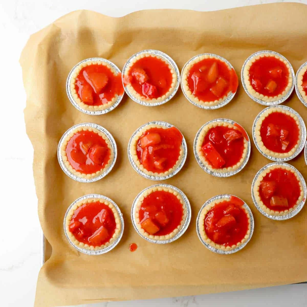 Strawberry Rhubarb Tarts