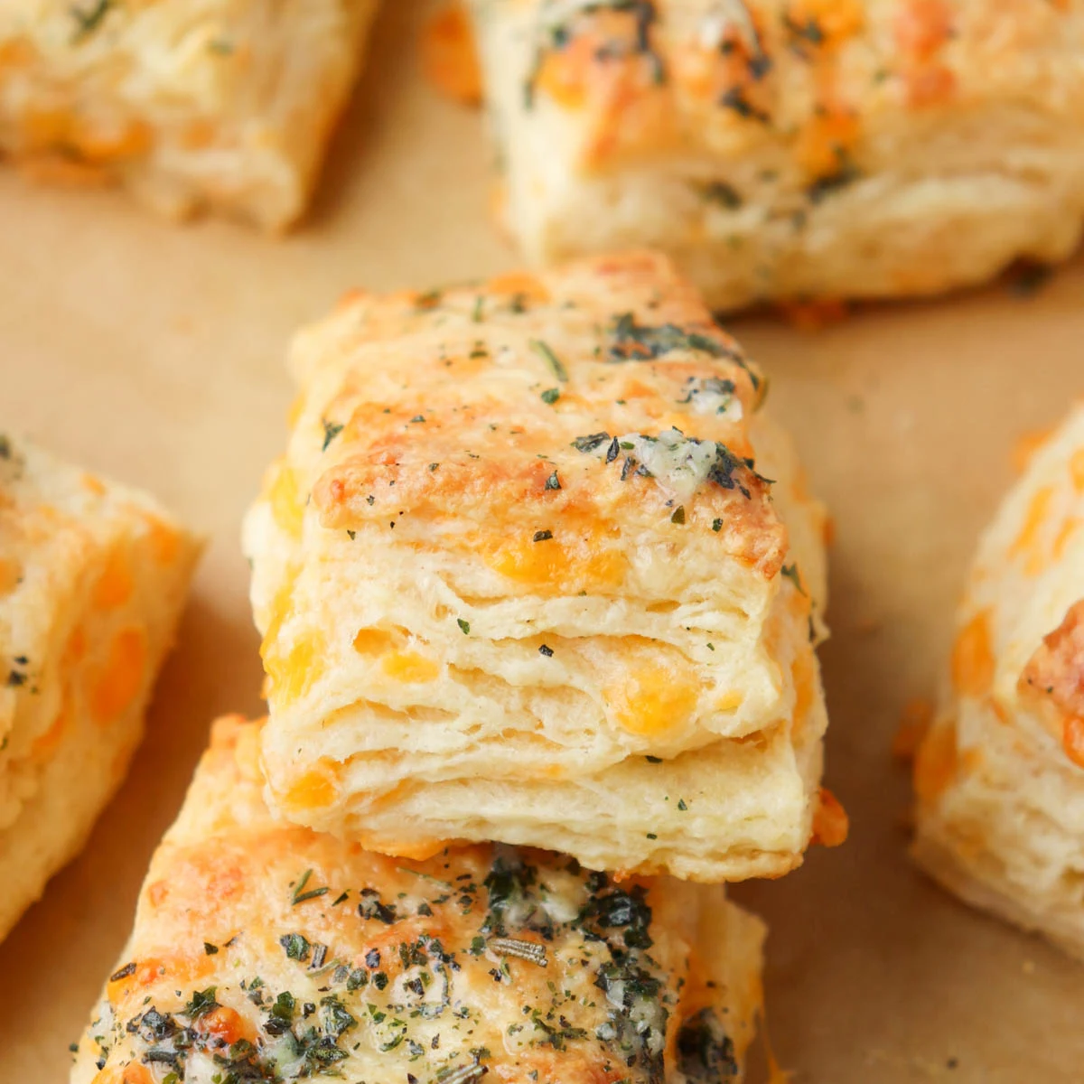 Cheddar Garlic Butter Biscuits