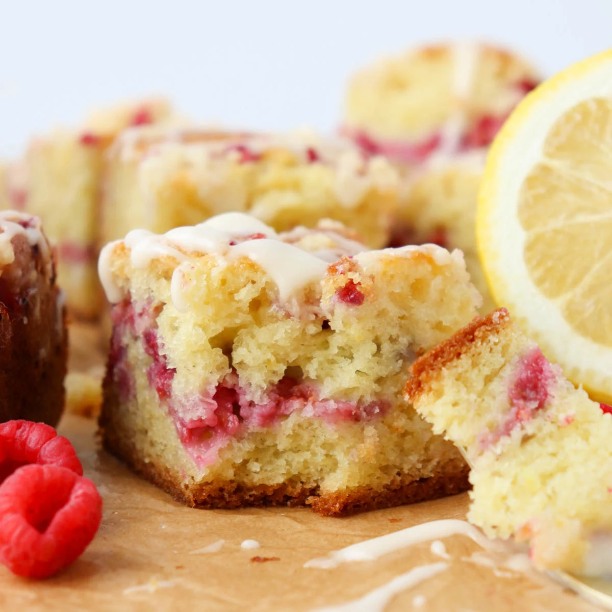 Raspberry Lemon Coffee Cake