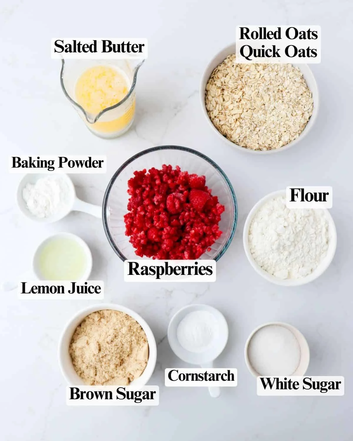 Raspberry Oatmeal Crumble Bars