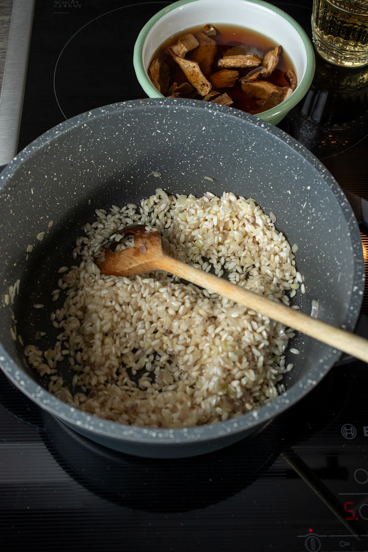 Simple Porcini Mushroom Risotto