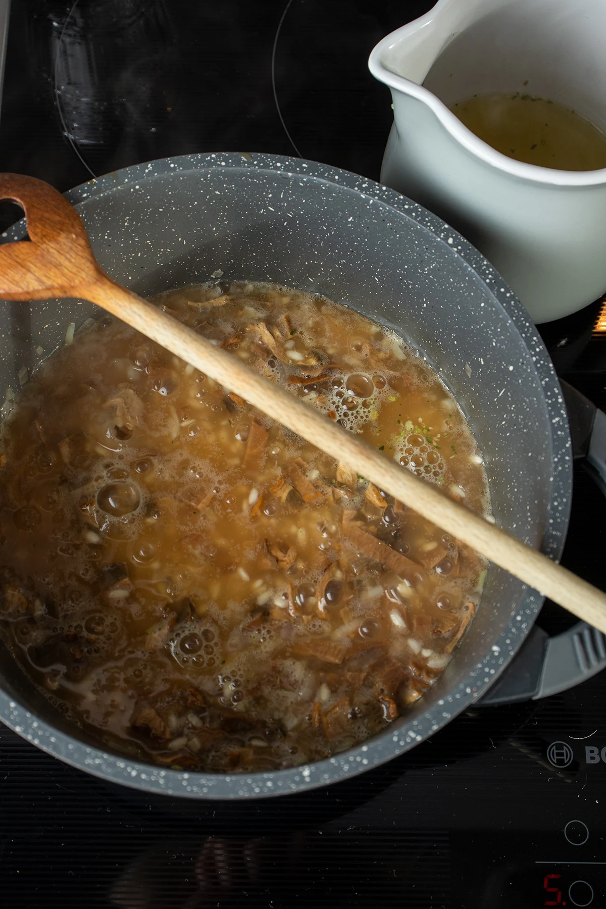 Simple Porcini Mushroom Risotto