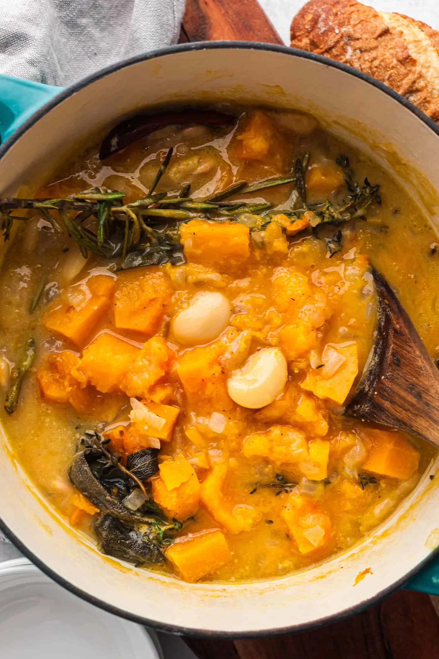 Cozy Fall Stew with Butter Beans and Butternut Squash