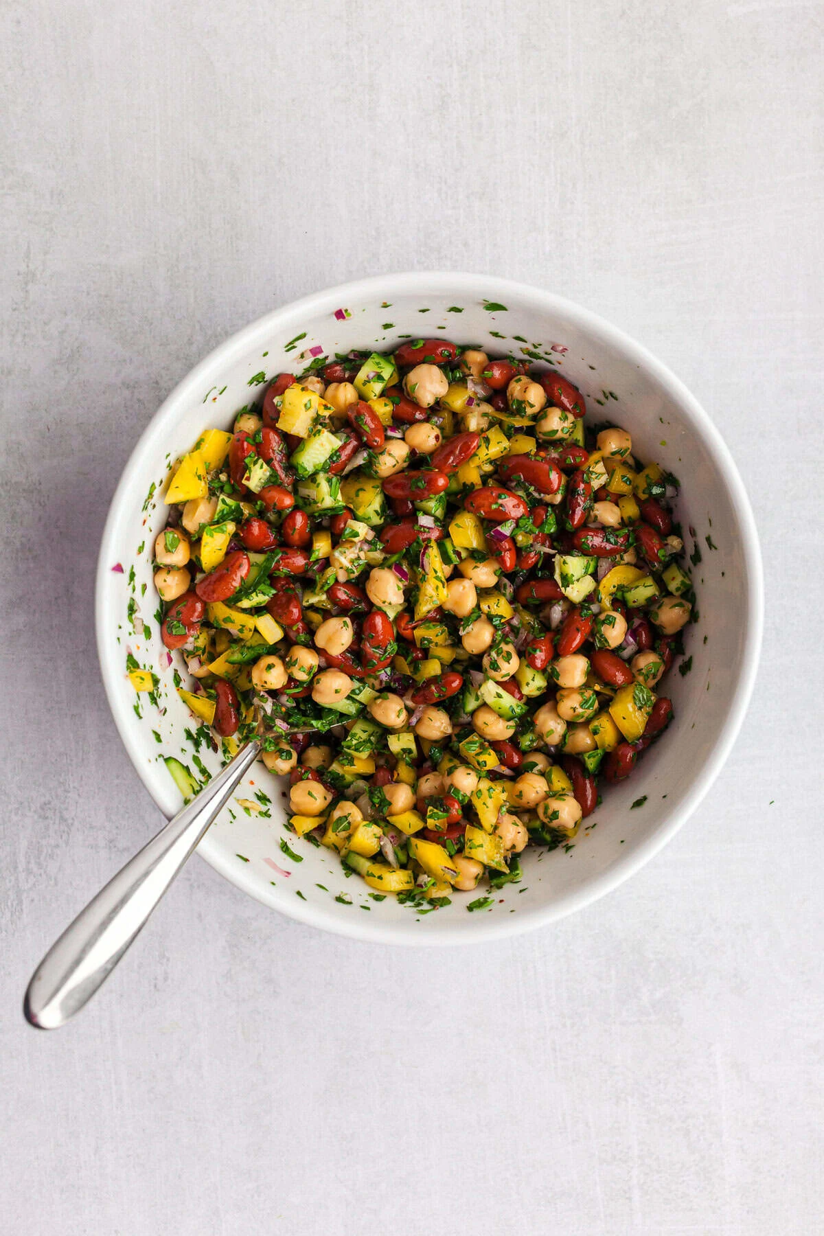 Chickpea and Kidney Bean Salad