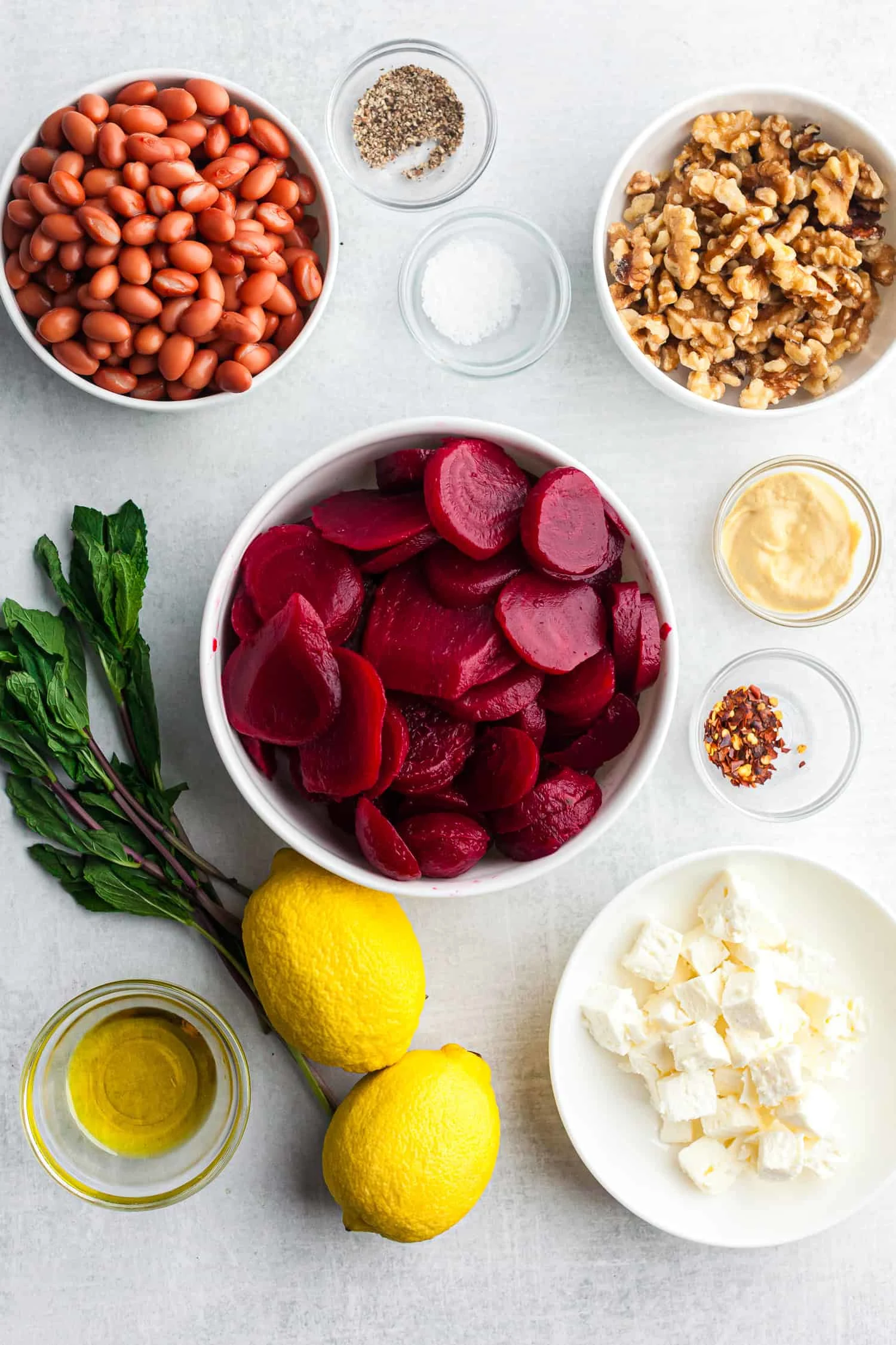 Beet Salad with Feta and Walnuts