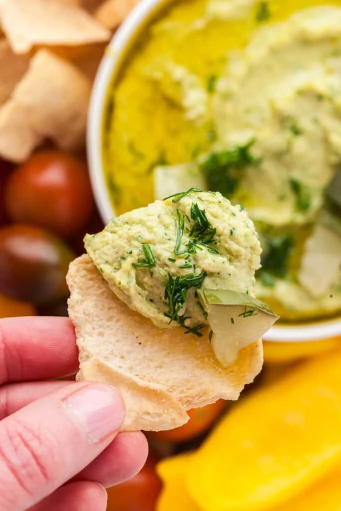 Dill Pickle Hummus