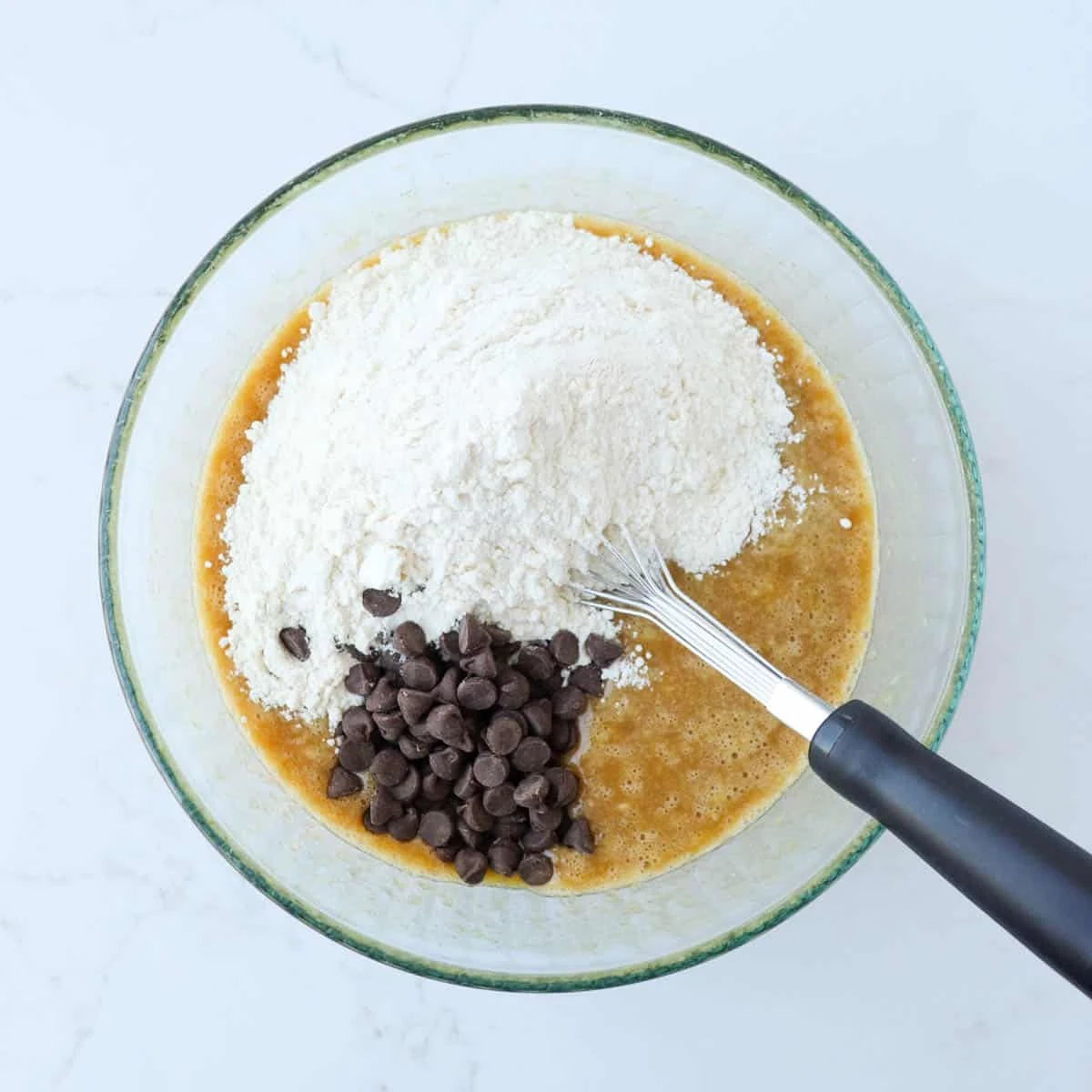 Chocolate Marbled Banana Bread