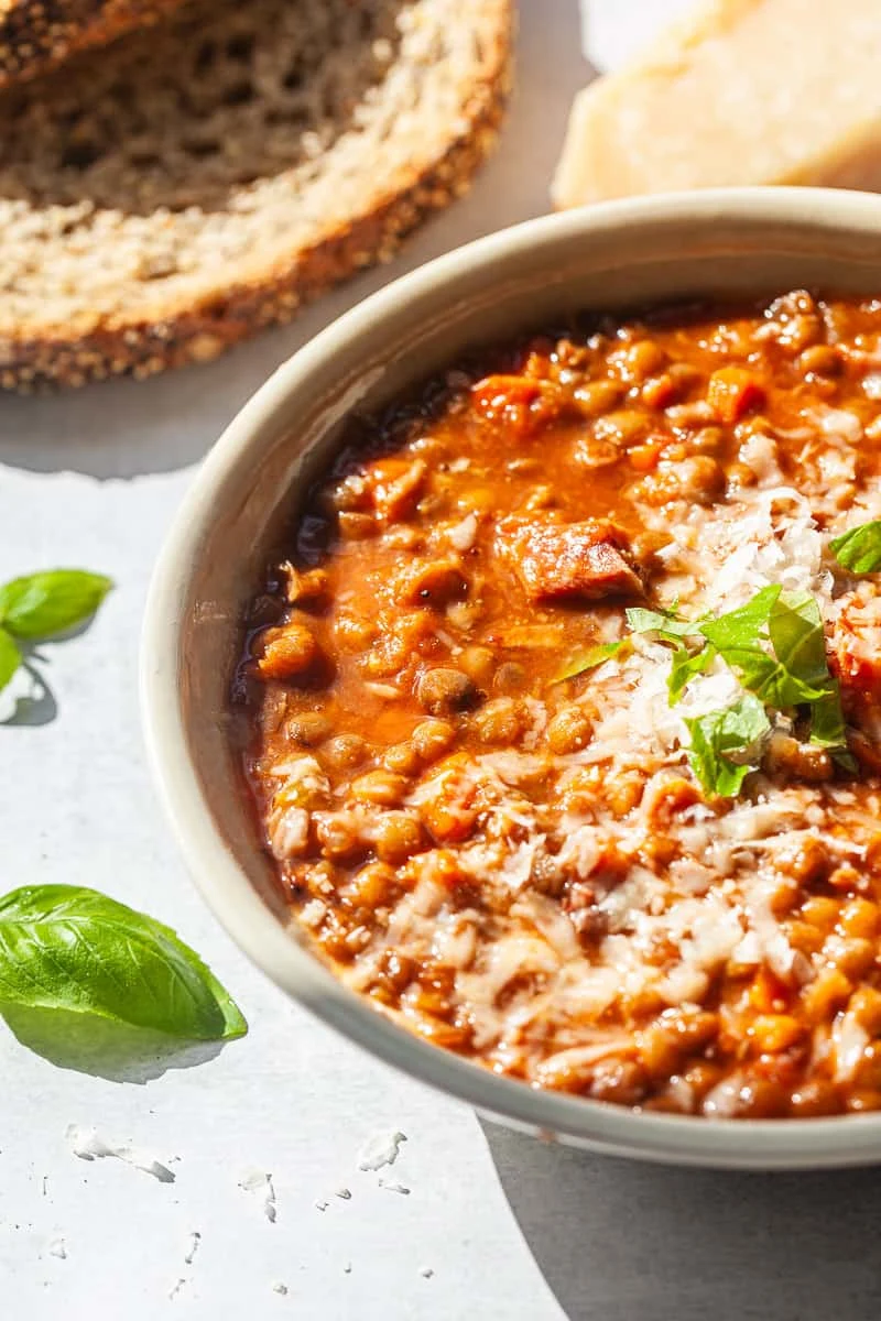 Classic Lentil Soup (with Ham Bone)