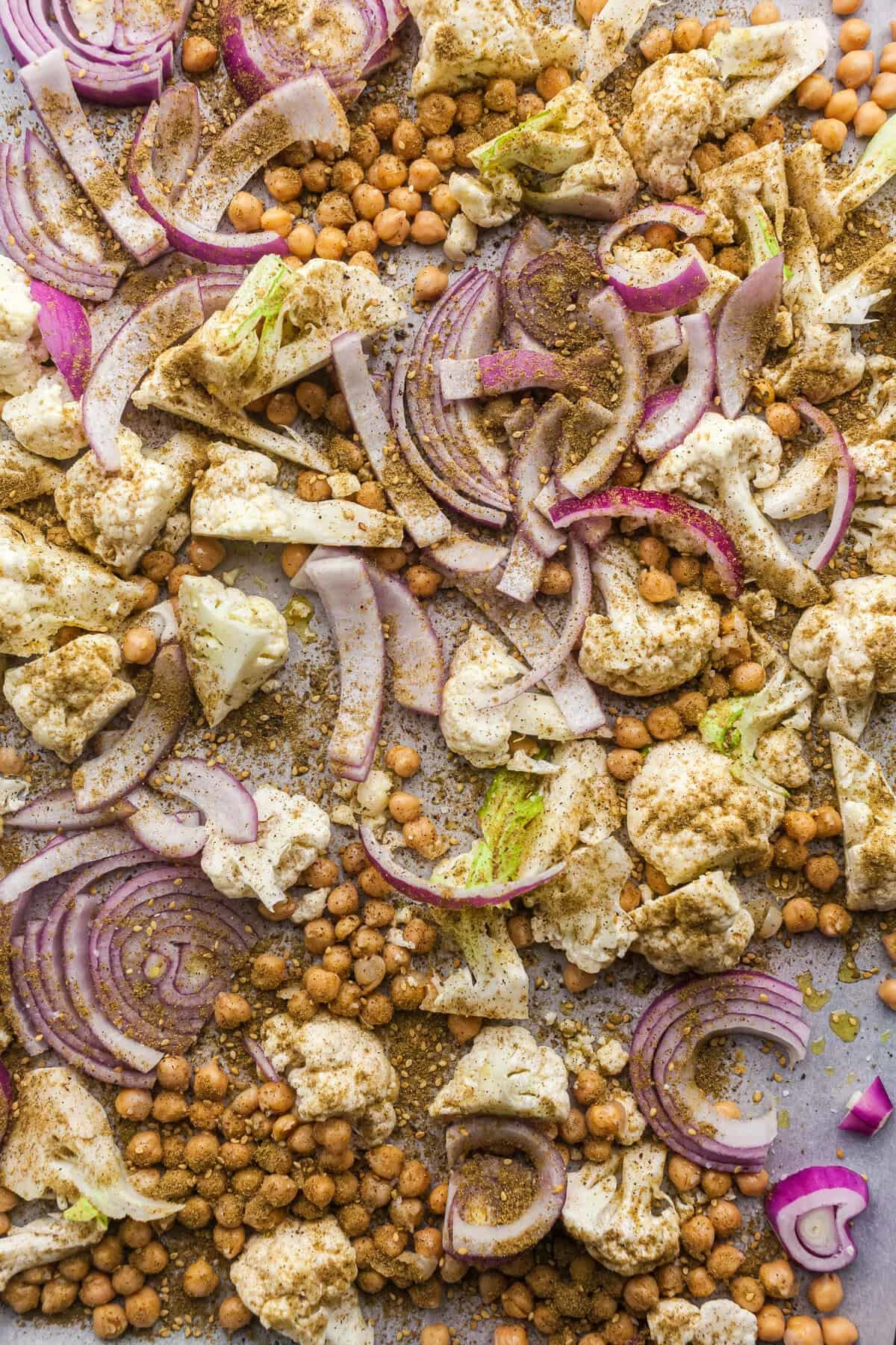 Roasted Cauliflower and Chickpea Salad