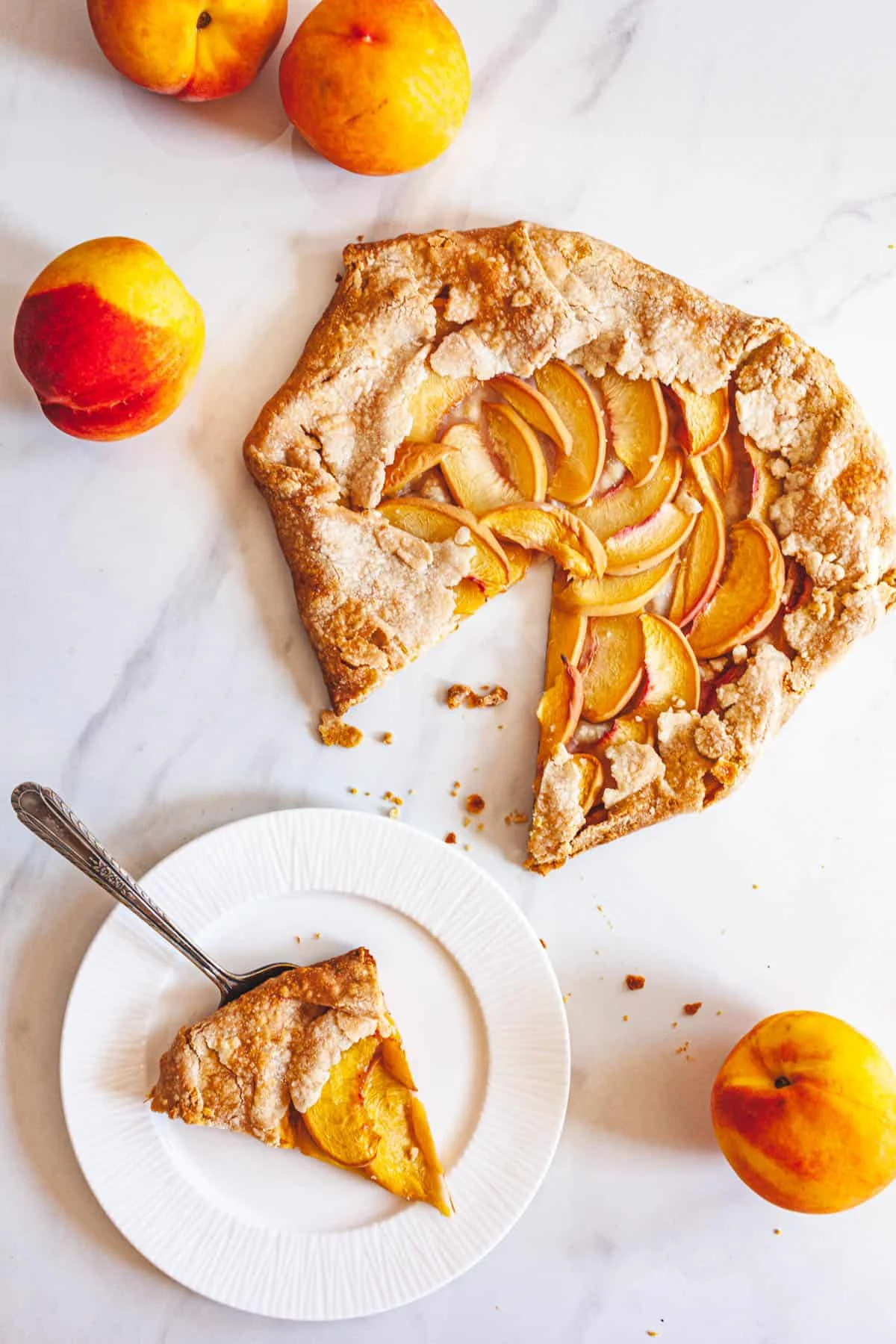 Rustic Peach Tart