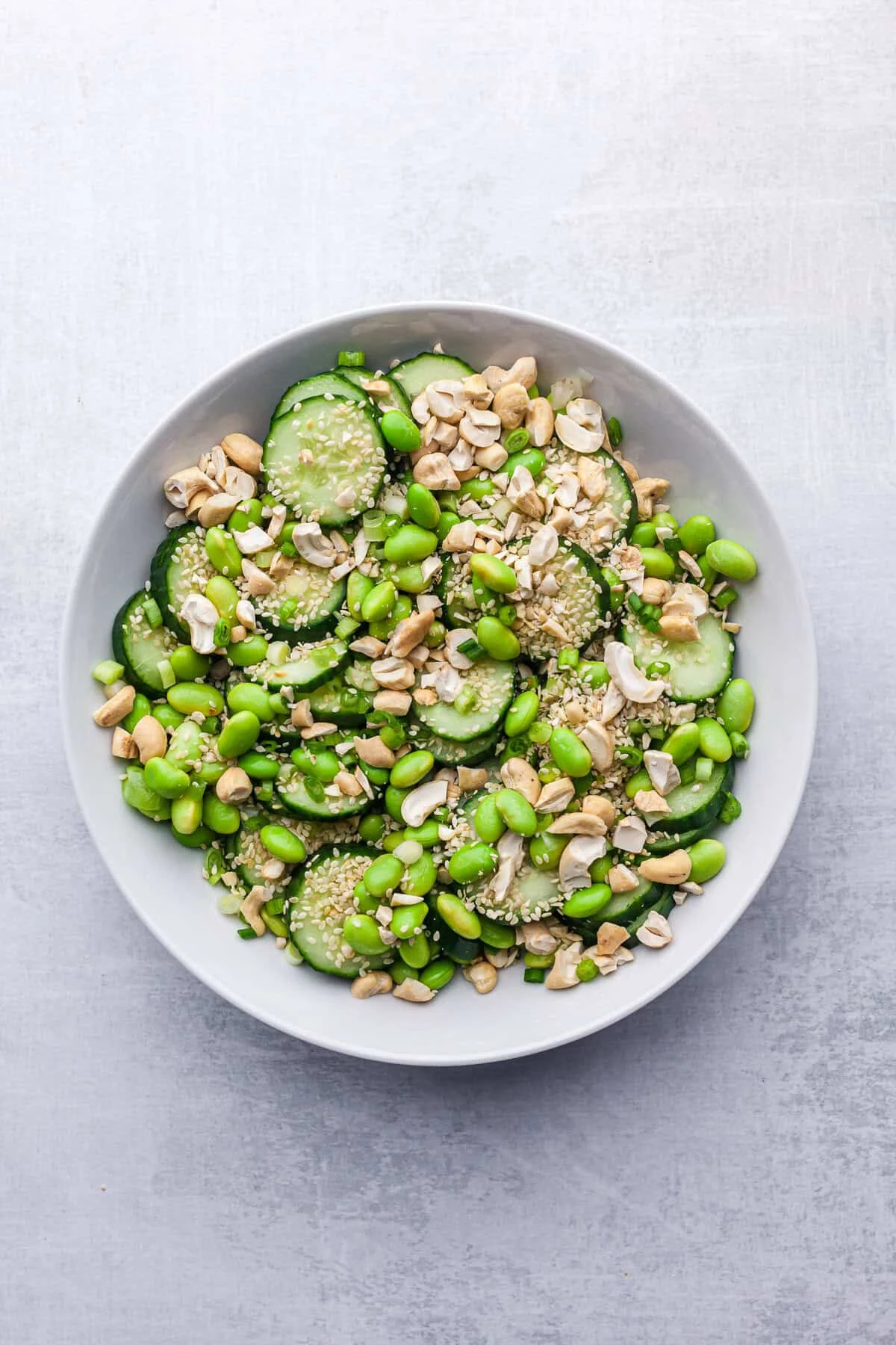 Spicy Edamame Cucumber Salad