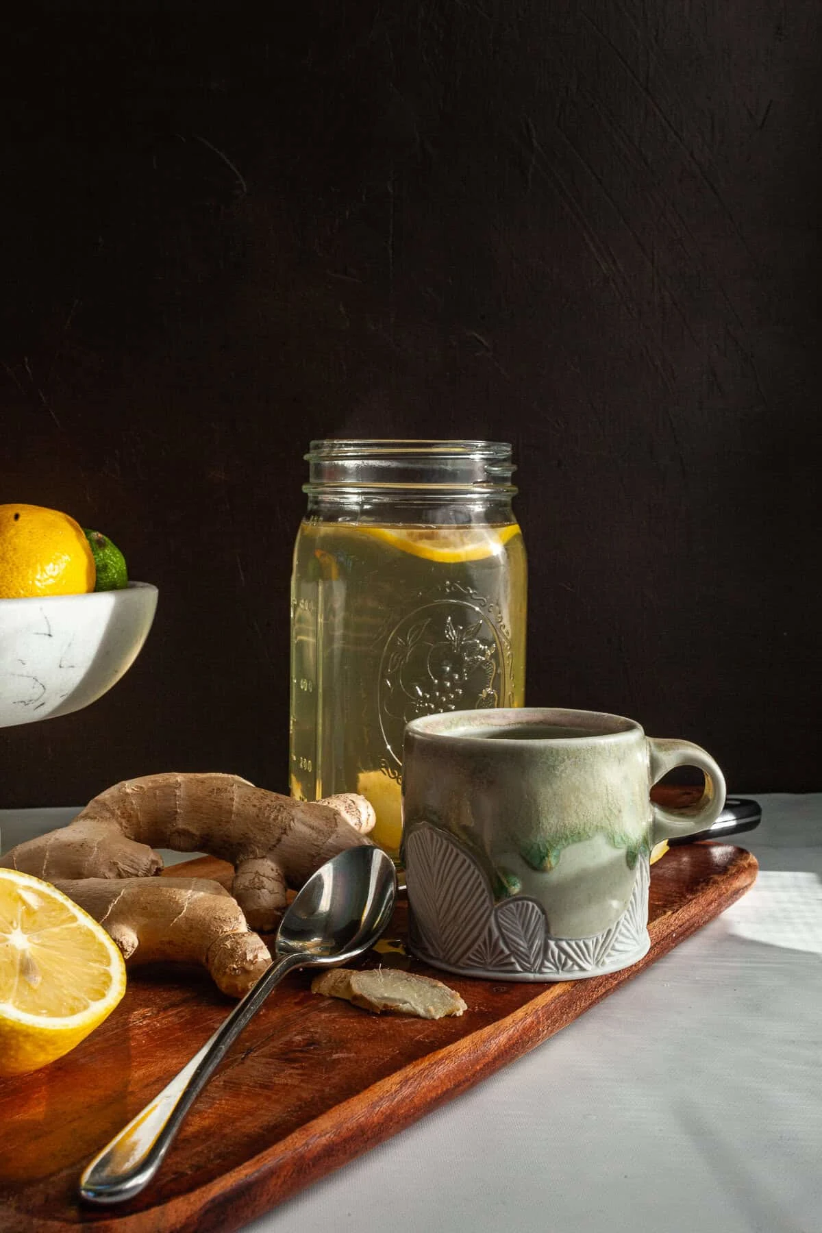 Fresh Ginger Tea (with Lemon and Honey)