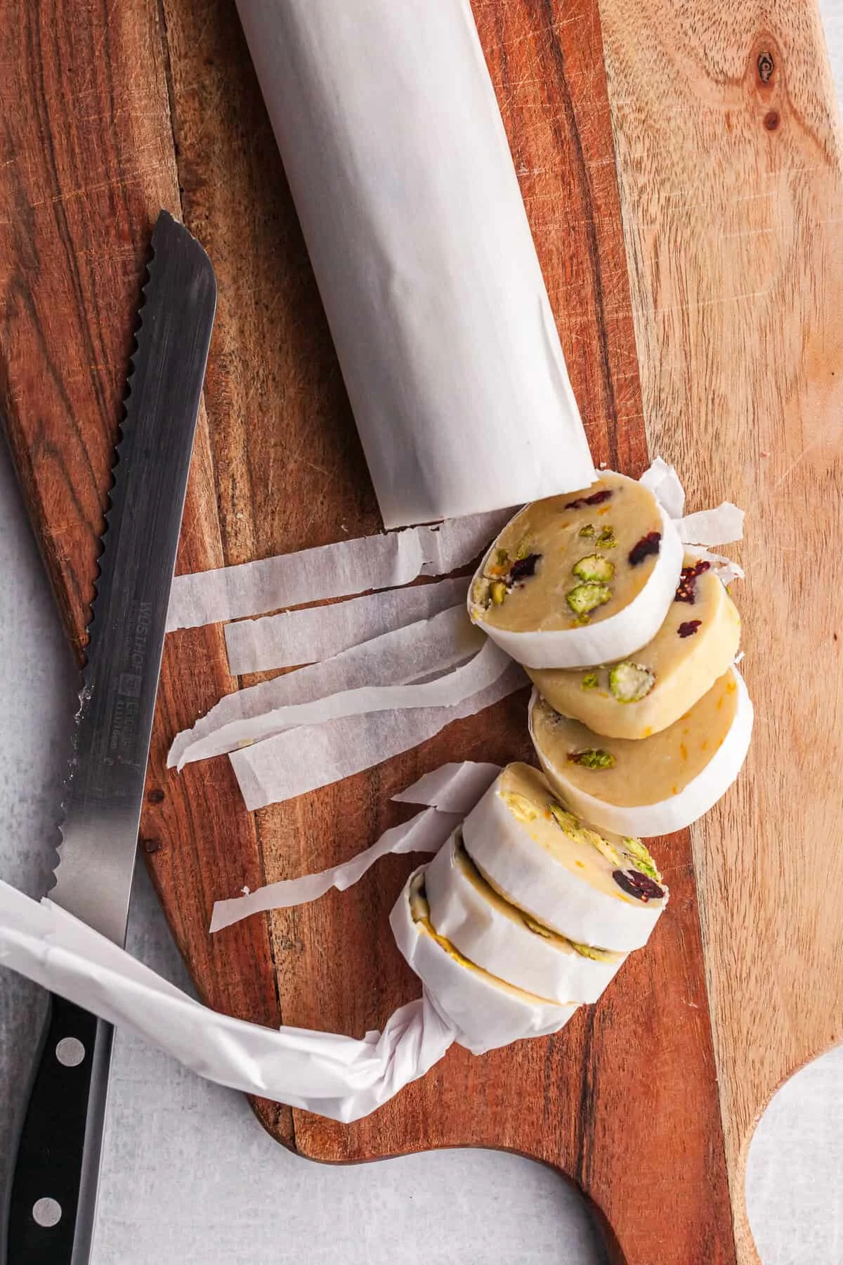 Cranberry and Pistachio Shortbread