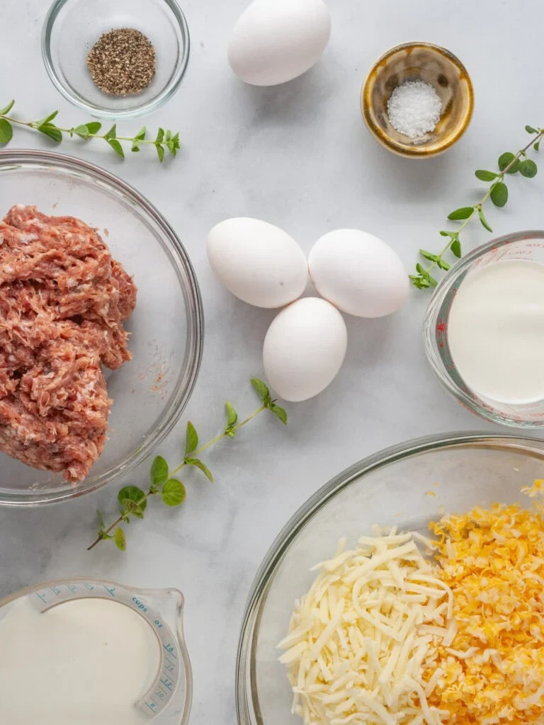 Lazy Quiche with Sausage, Onions, and Peppers