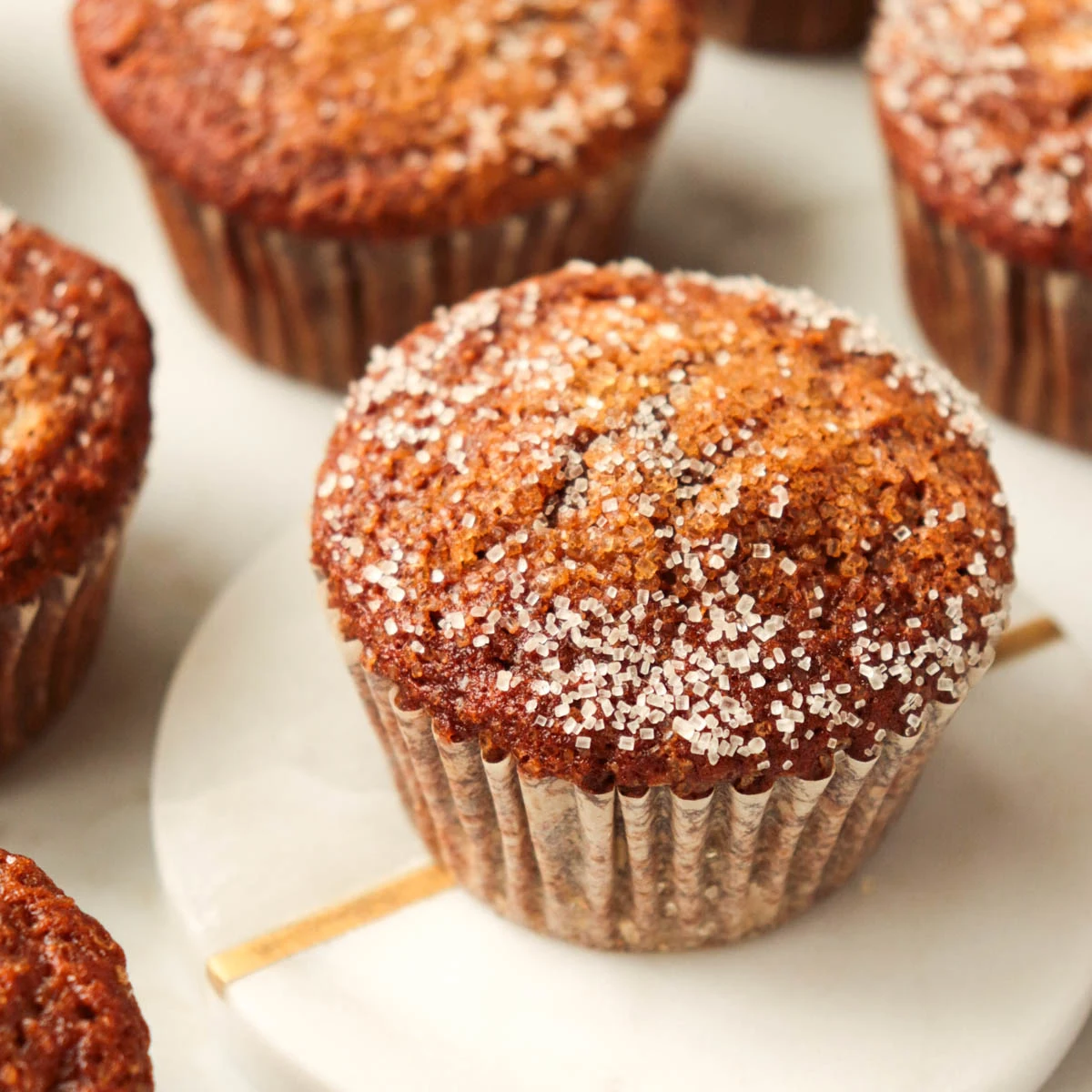 Gingerbread Banana Muffins