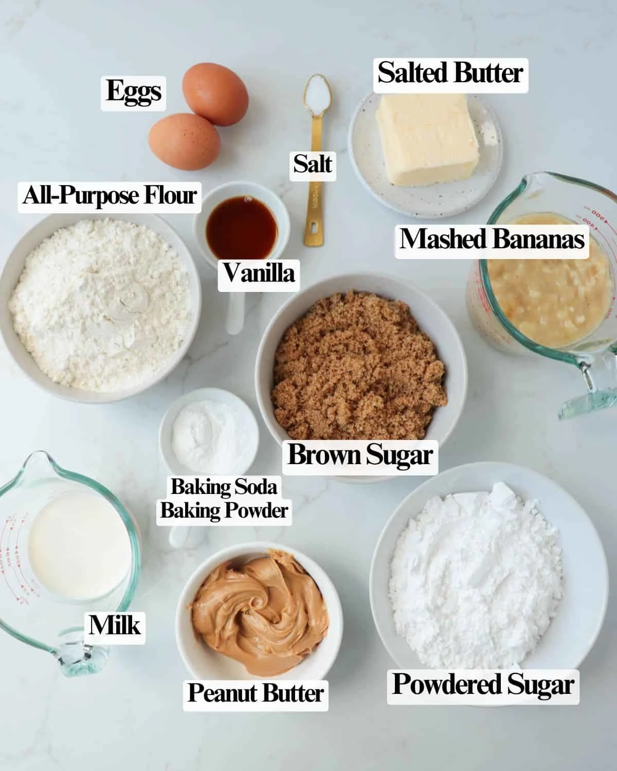 Banana Cake with Peanut Butter Frosting