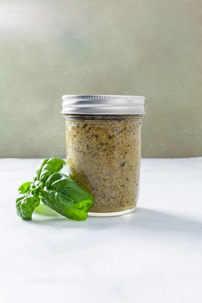 Kale and White Bean Salad with Pesto Dressing