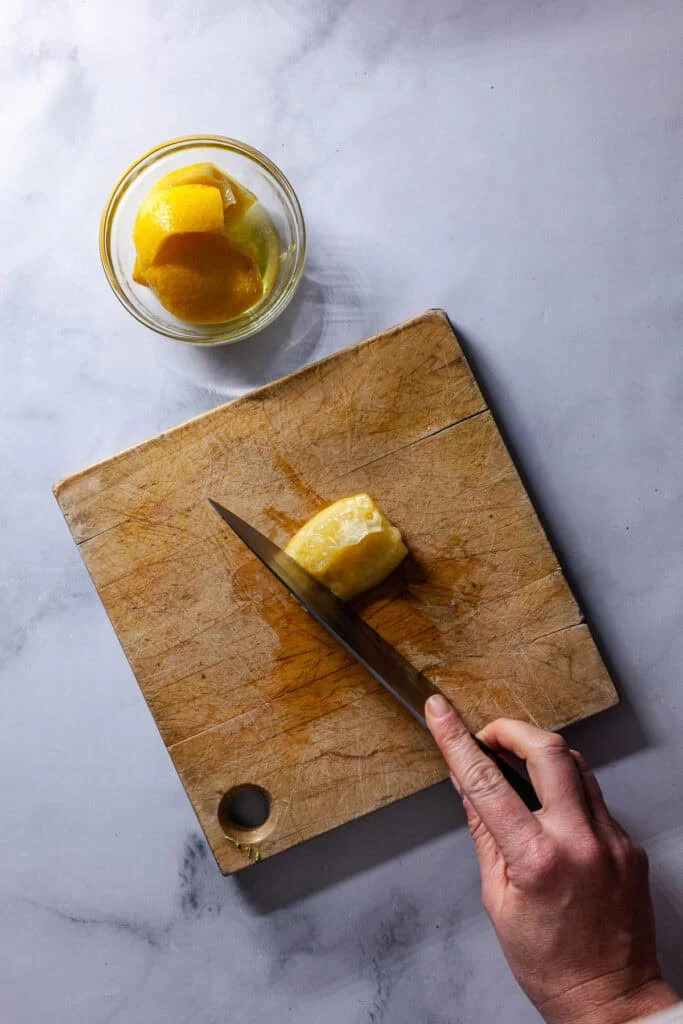 Broccoli Lentil Salad with Anchovy Salad Dressing
