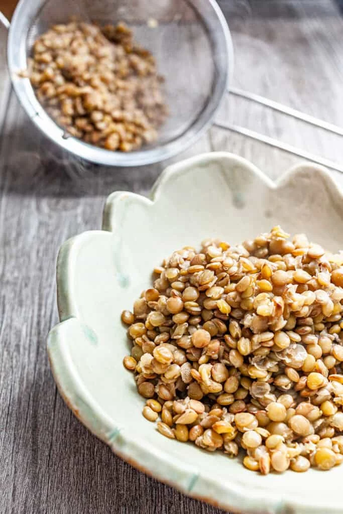 Lentil Salad with Feta and Pomegranate