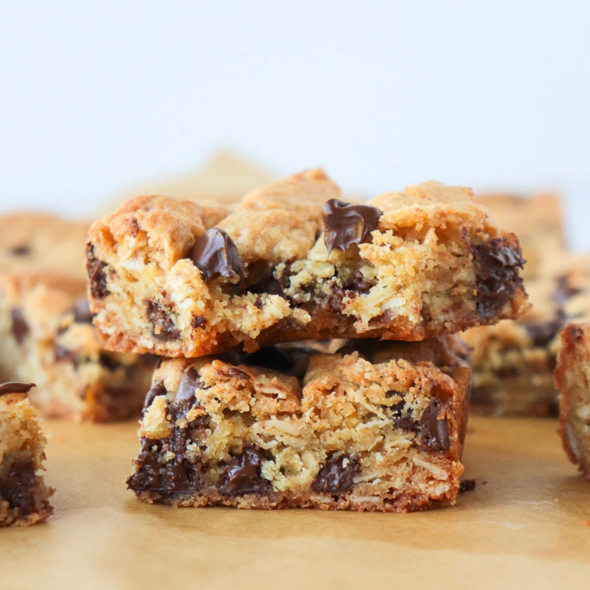 Chocolate Chip Oatmeal Cookie Bars