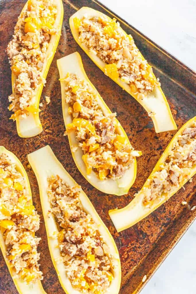 Stuffed Summer Squash