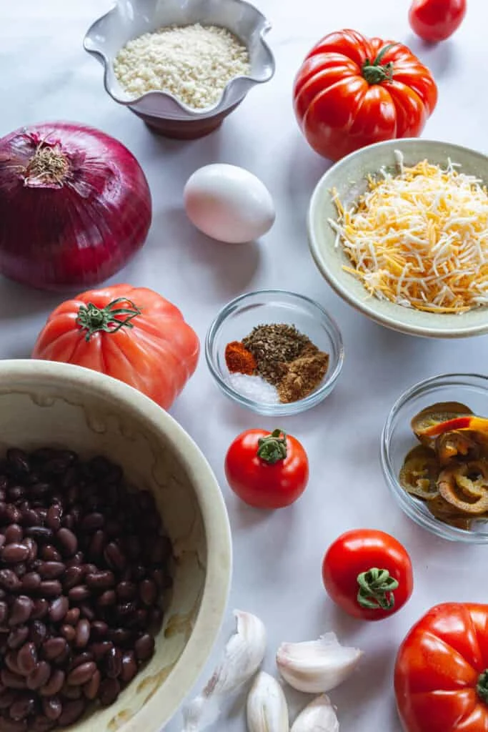 Southwestern Black Bean Stuffed Tomatoes