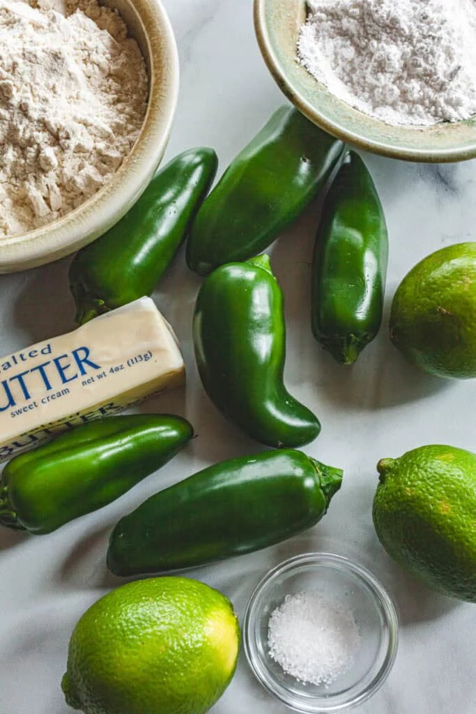 Jalapeno Lime Shortbread Cookies