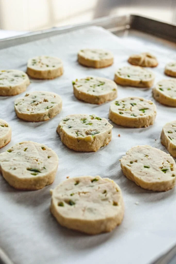 Jalapeno Lime Shortbread Cookies