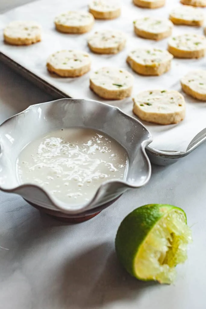 Jalapeno Lime Shortbread Cookies