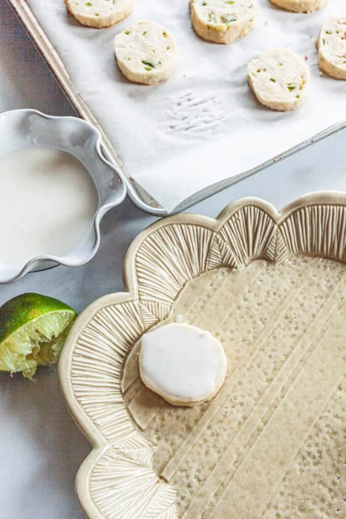 Jalapeno Lime Shortbread Cookies