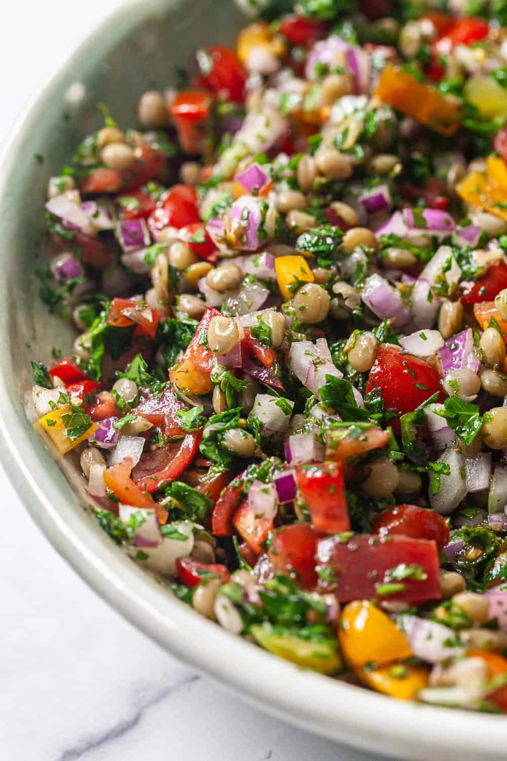 Lentil Tabbouleh Salad Recipe 