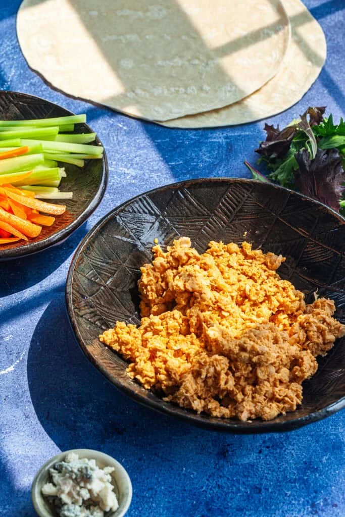 Buffalo Chickpeas Wrap