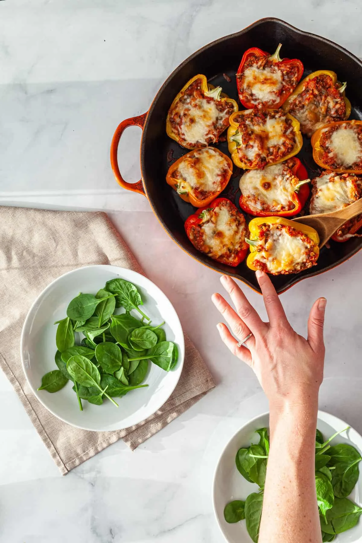 Lentil Stuffed Peppers