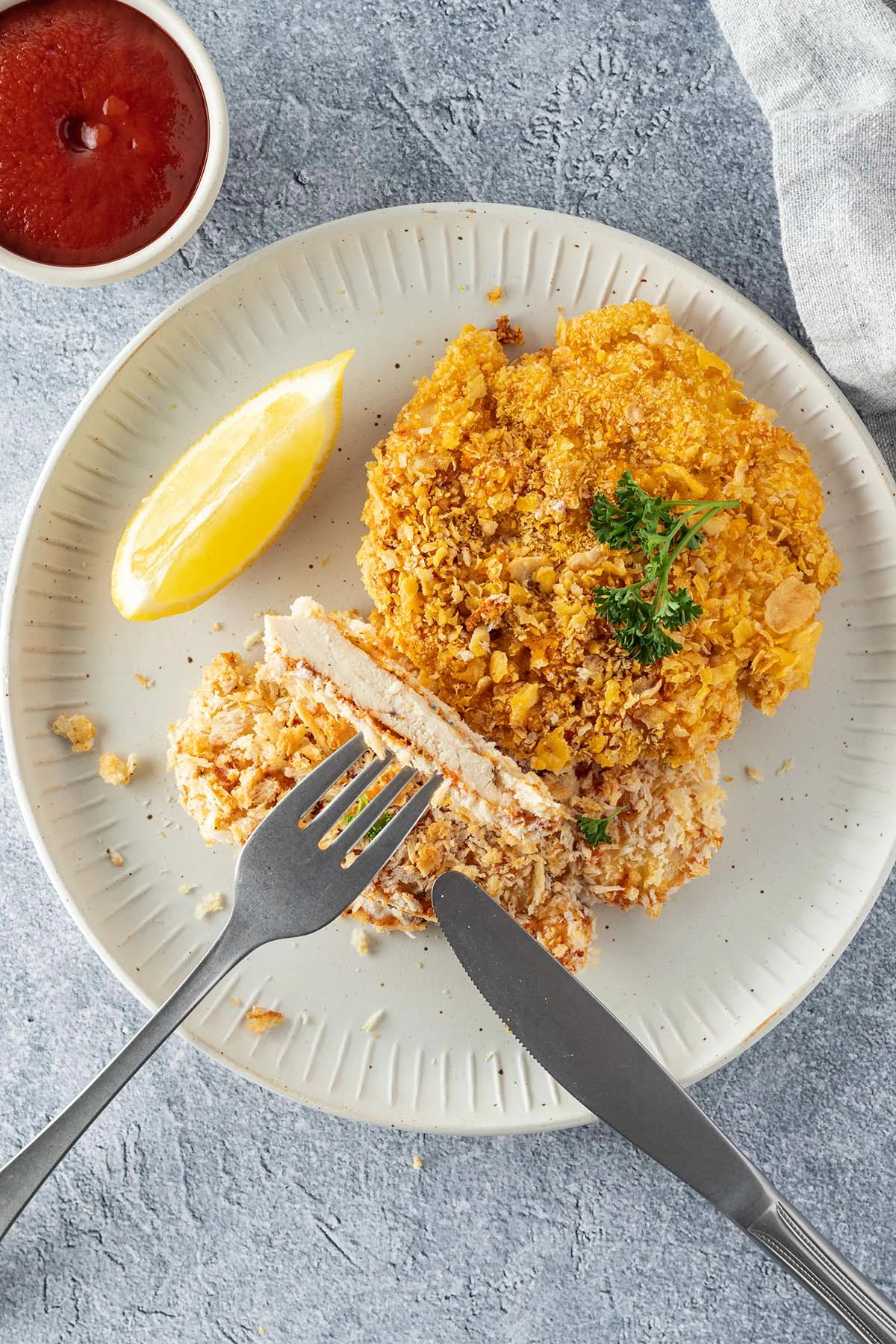 Baked Chicken Schnitzel