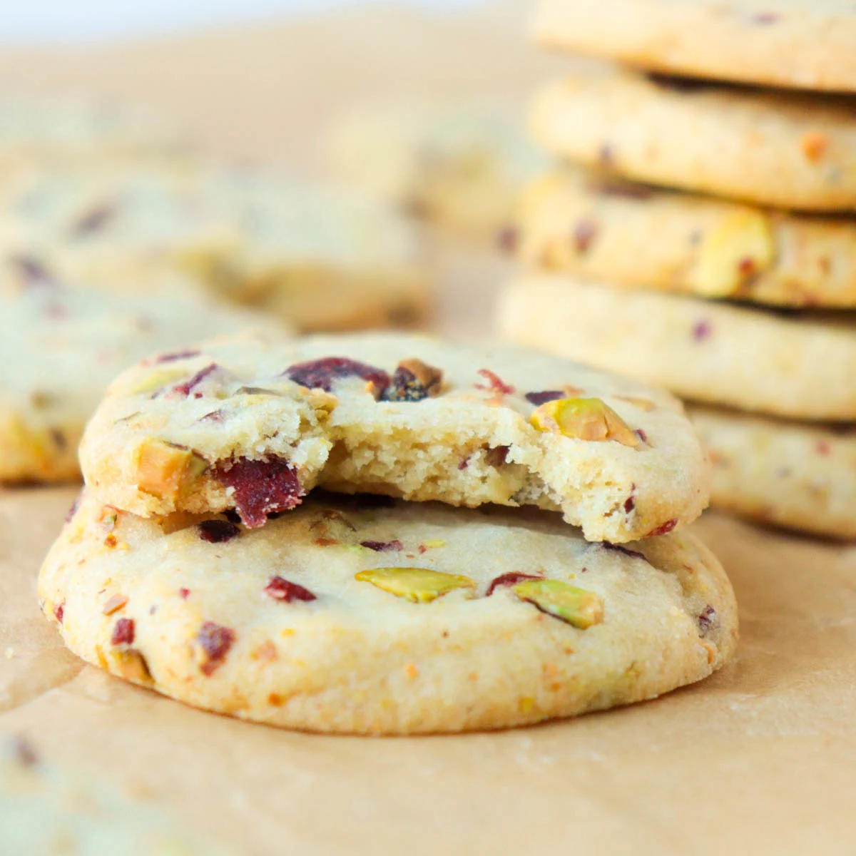 Cranberry Pistacchio Slice and Bake Cookies