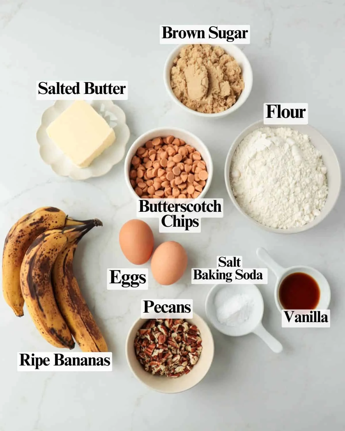 Butterscotch Banana Muffins