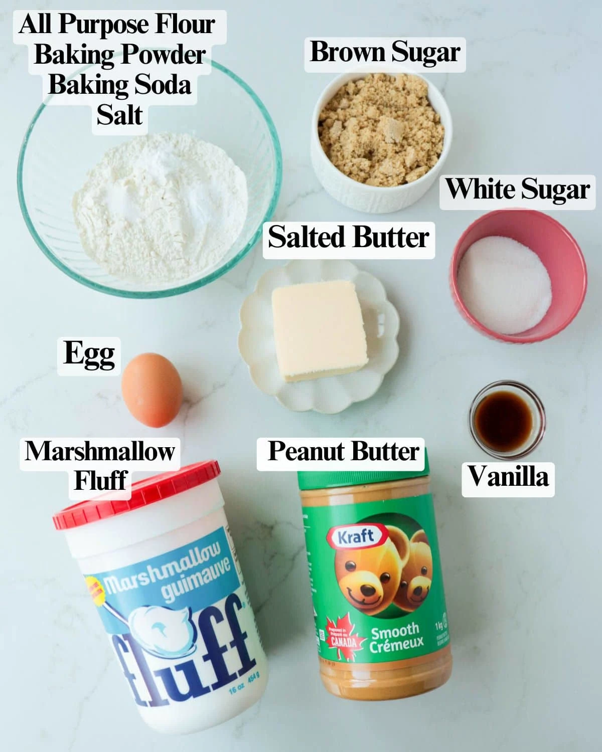 Fluffernutter Bars (Marshmallow Peanut Butter Bars)