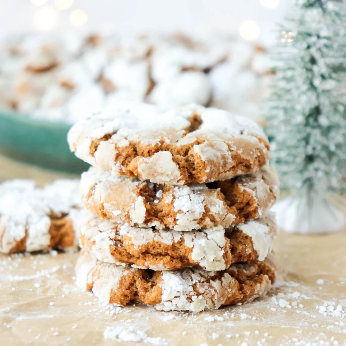 Gingerbread Crinkle Cookies