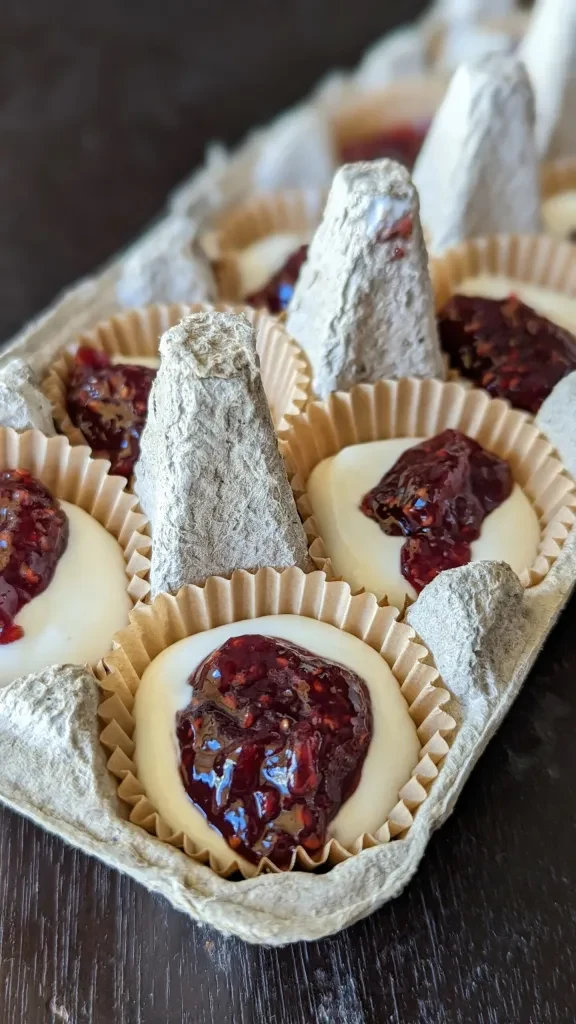 Frozen Raspberry Cottage Cheese Bites