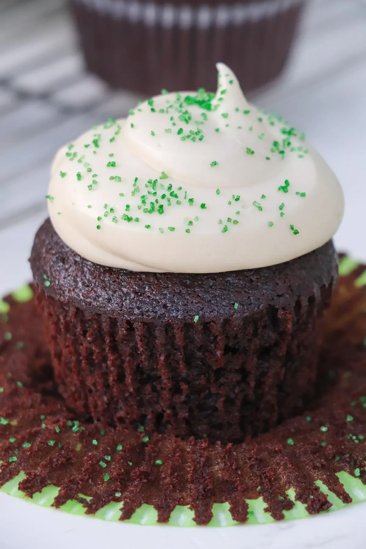Irish Cream Chocolate Cupcakes