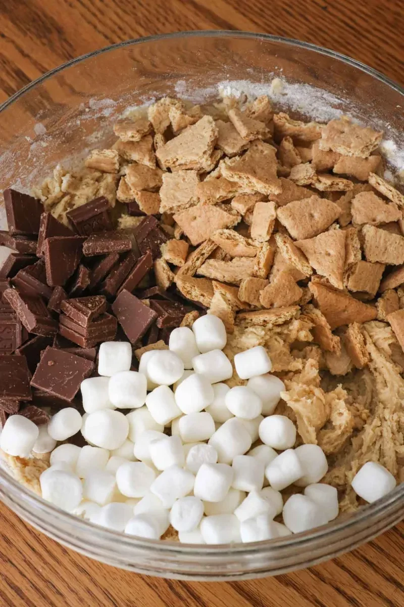 S’mores Cookie Bars with Brown Butter and Toasted Marshmallows