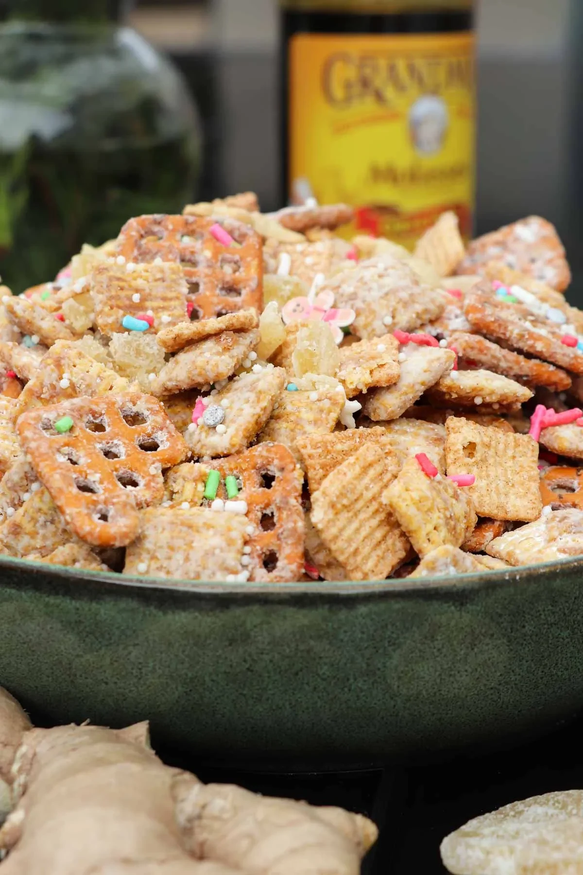 Gingerbread Muddy Buddies with Molasses and Ginger
