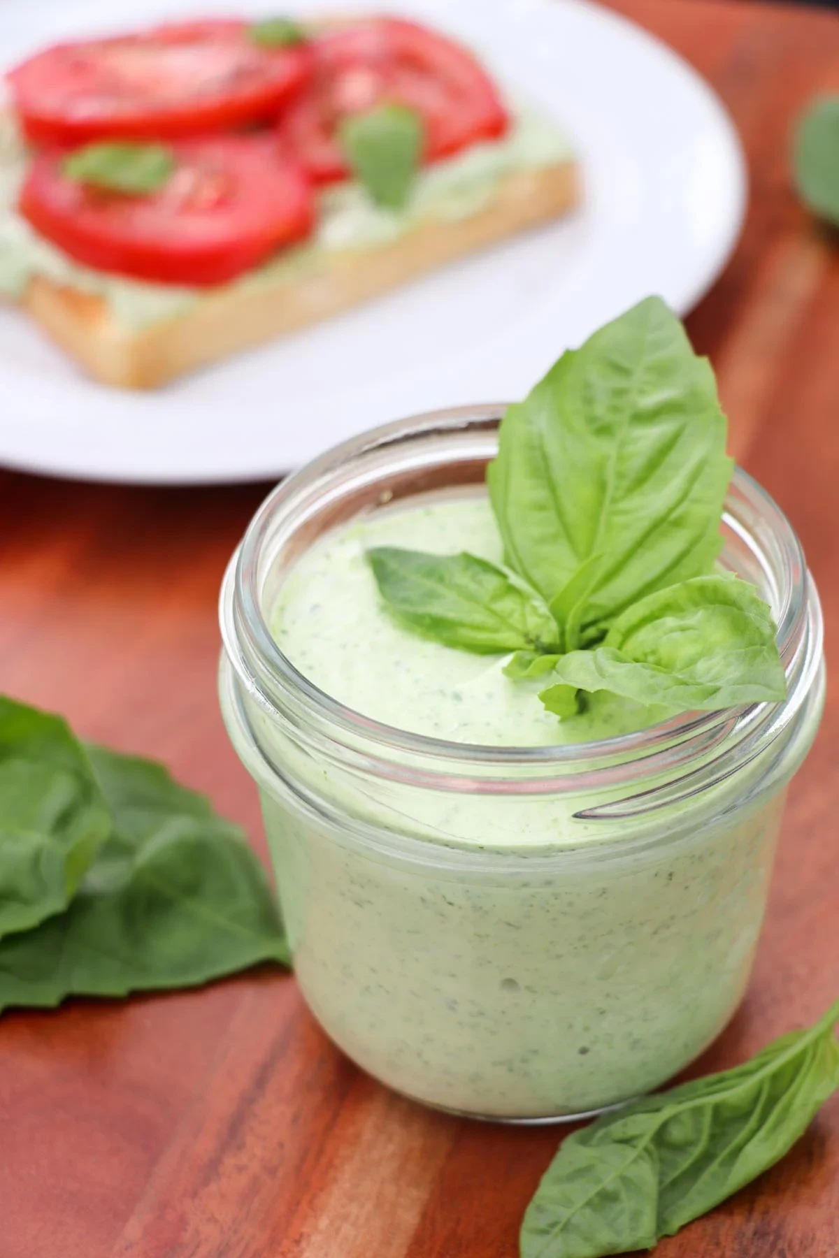 Easy Basil Mayo with Lemon
